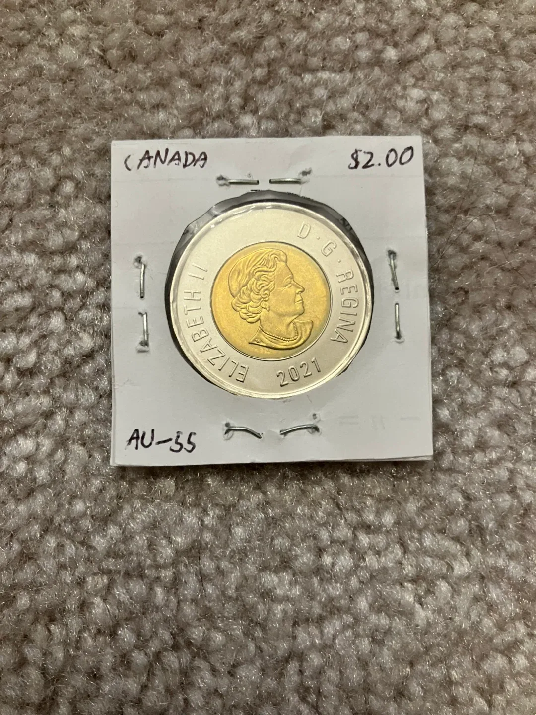 2021 Canada 2 Dollars Queen Elizabeth II Coin | AU-55 thumbnail