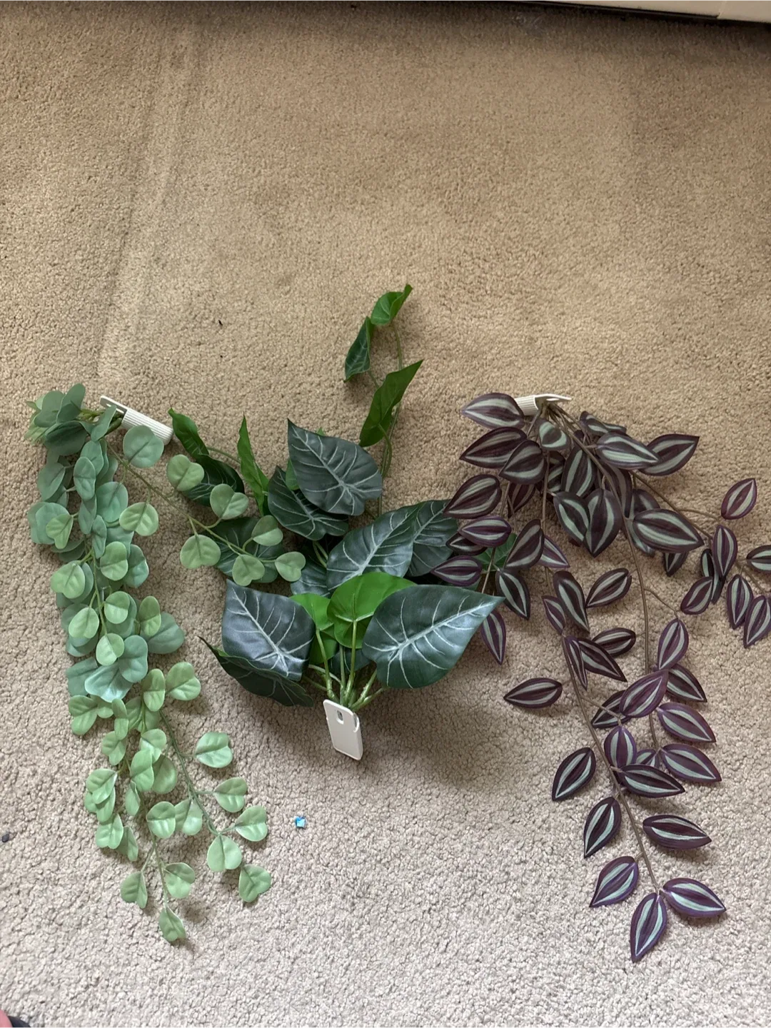 Artificial Hanging Plants - Set of 3 thumbnail