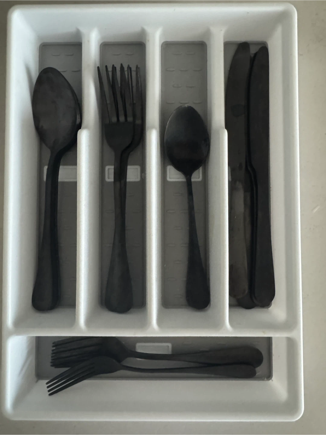 Black Flatware Set