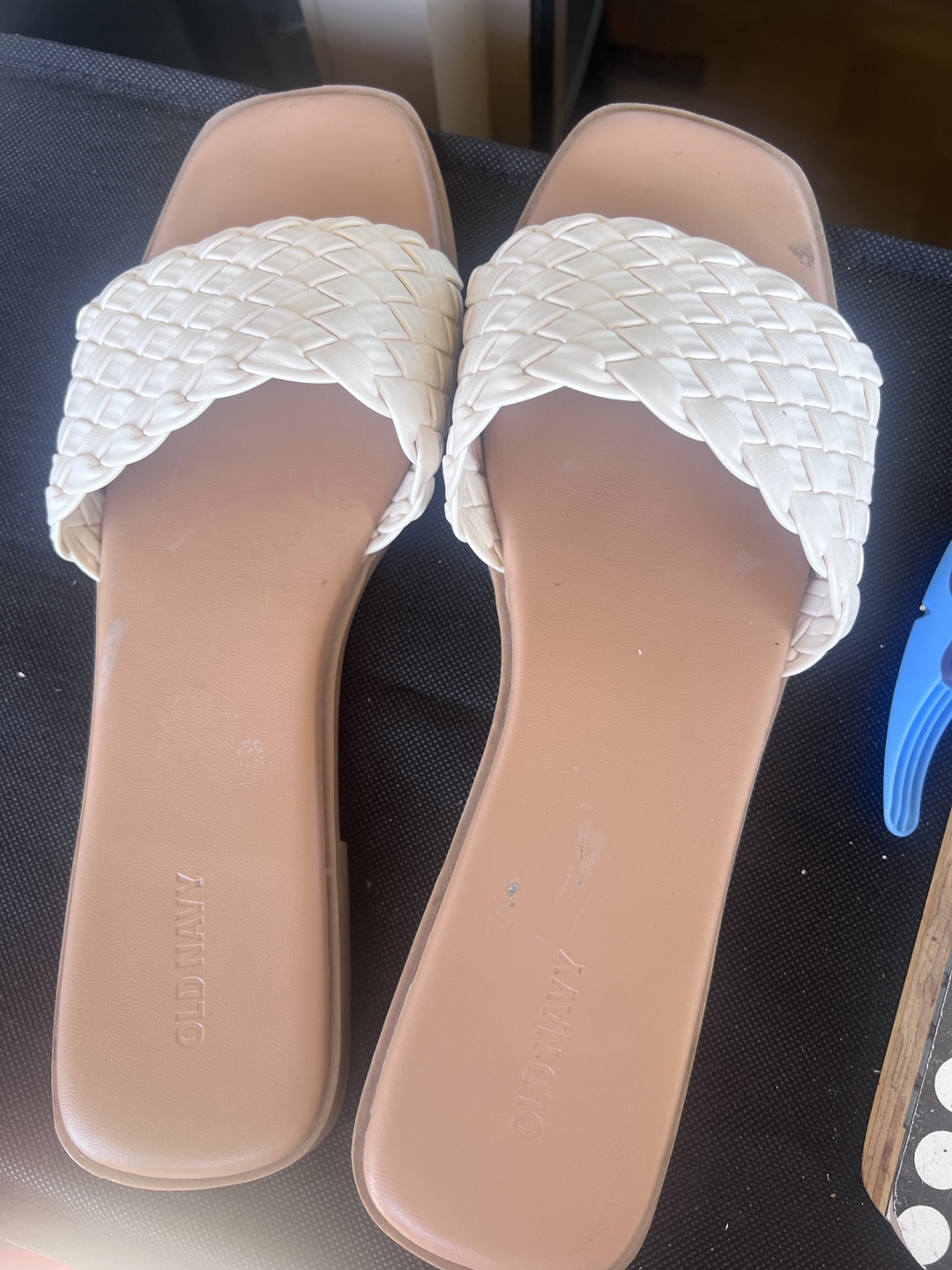 Old Navy Woven Cream Sandals