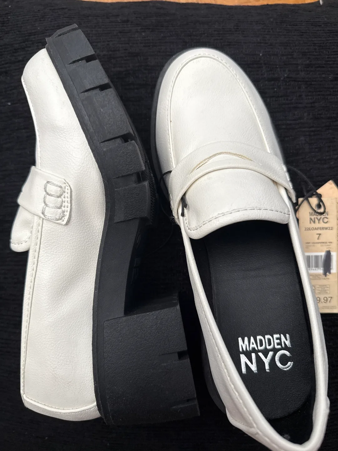 Madden NYC Loafers - White, Size 7 thumbnail