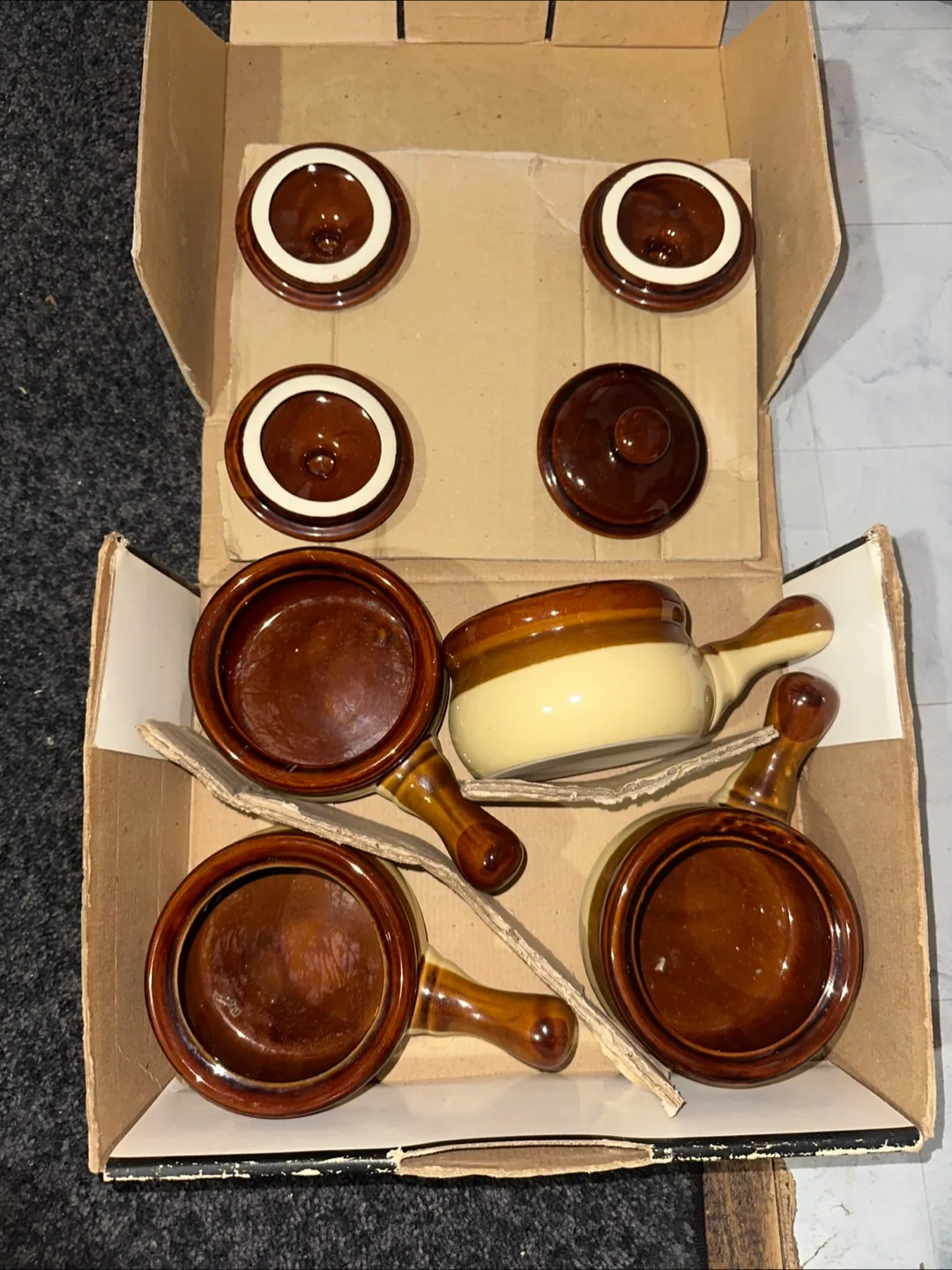 Stoneware Onion Soup Set - Four Piece image indicator(2)