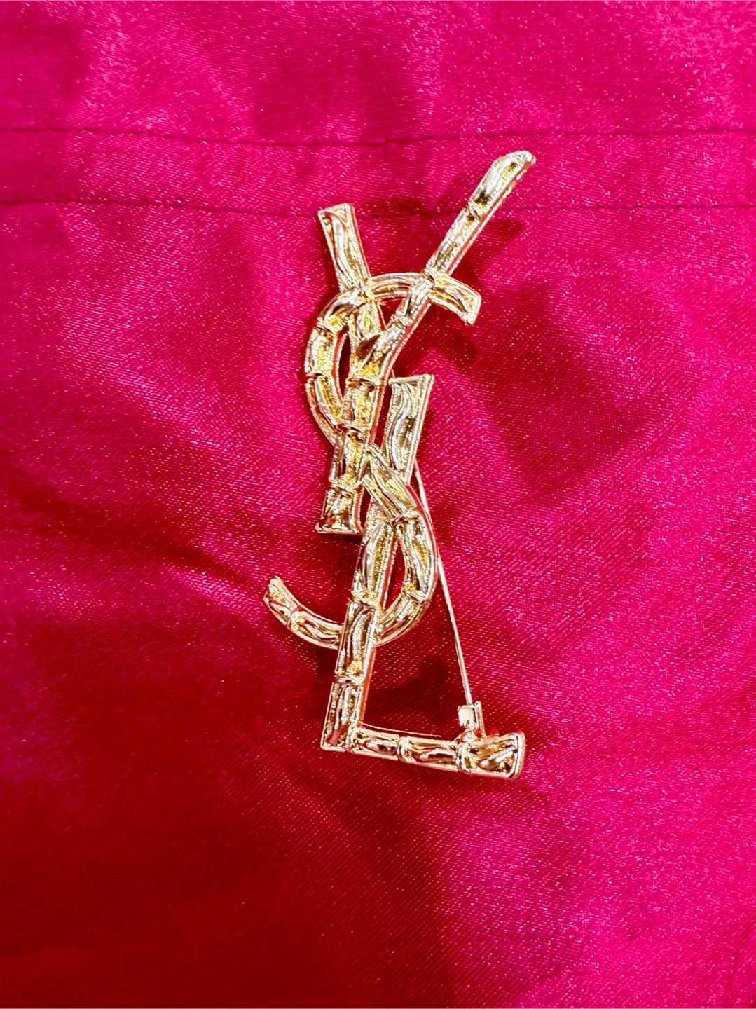 YSL Gold Brooch thumbnail