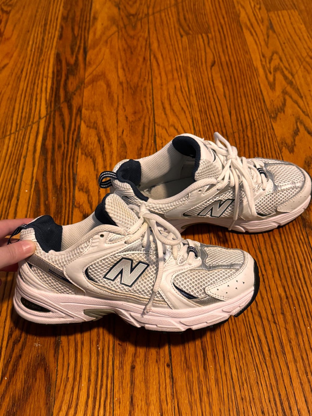 New Balance 408 White/Navy Sneakers