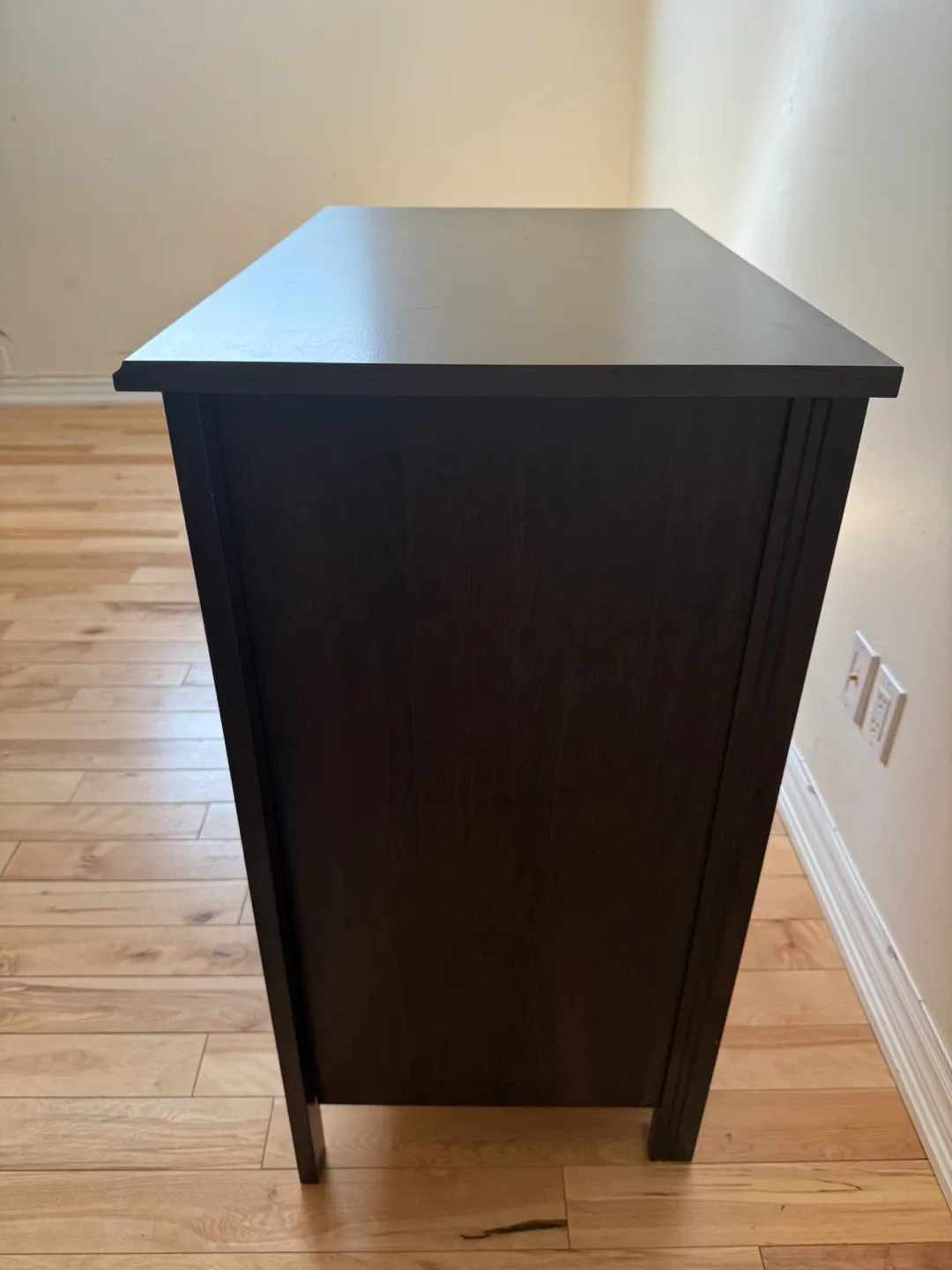 Brown Wood 3-Drawer Dresser - Moving Sale by Sep 1 image indicator(3)