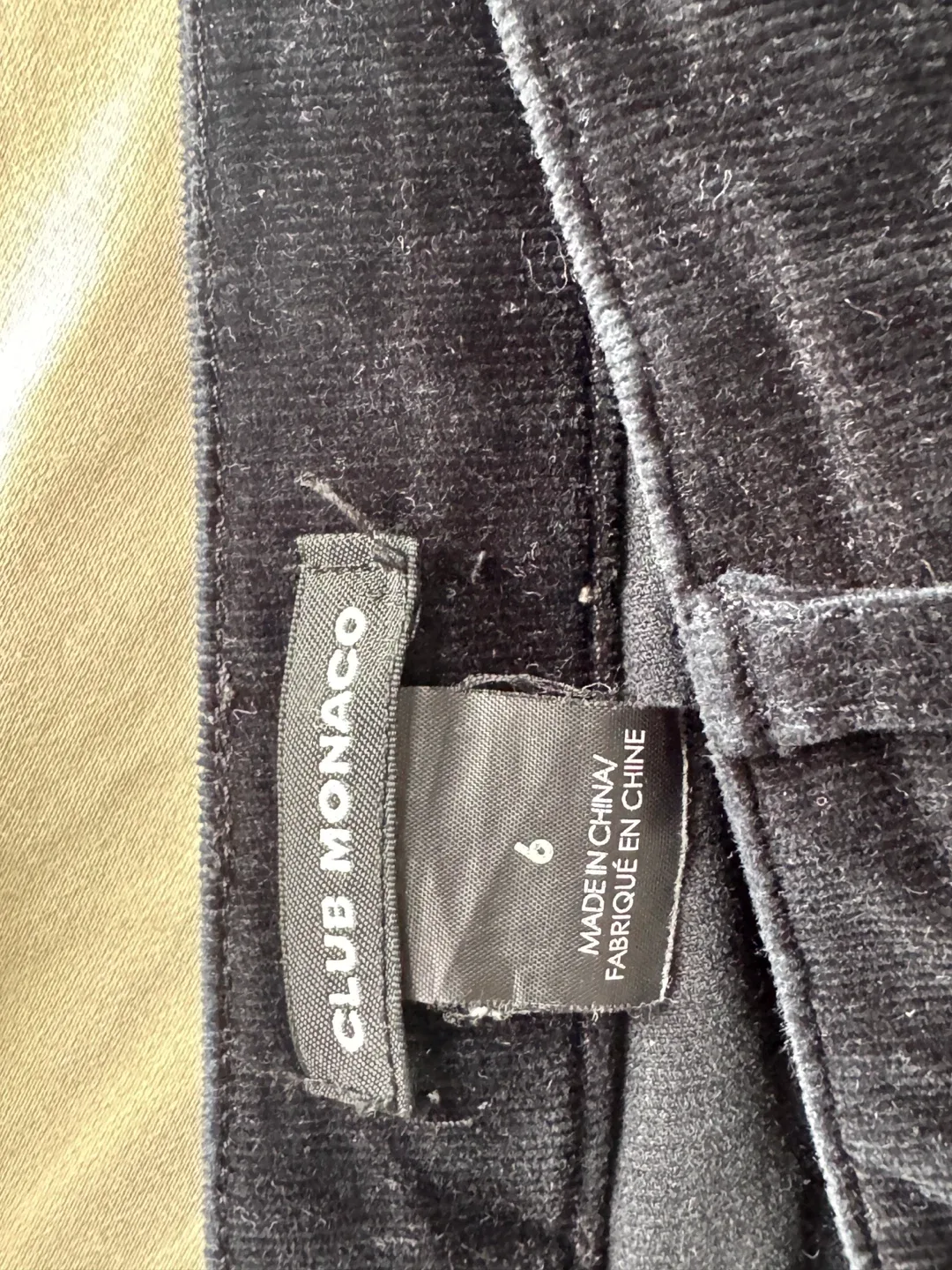 Club Monaco Corduroy Pants - Size 6 image indicator(2)