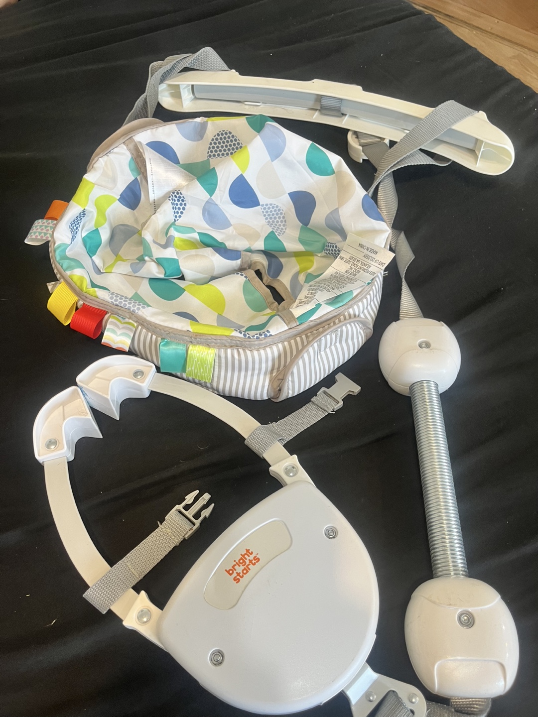 Bright Starts Baby Bouncer door frame