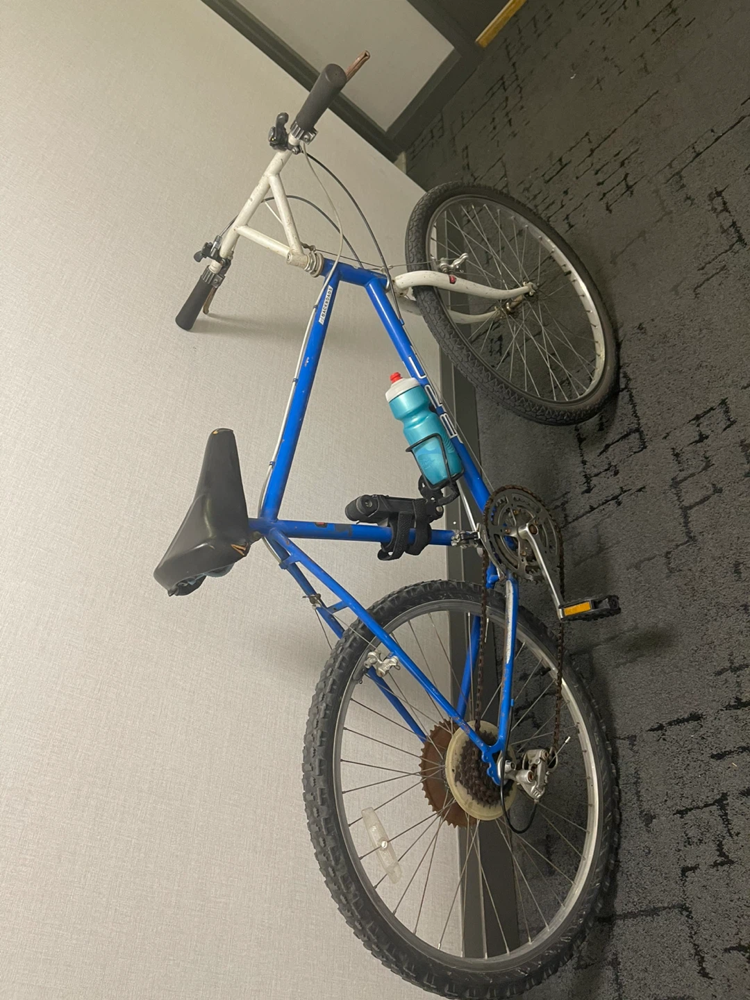 Blue & White Mountain Bike