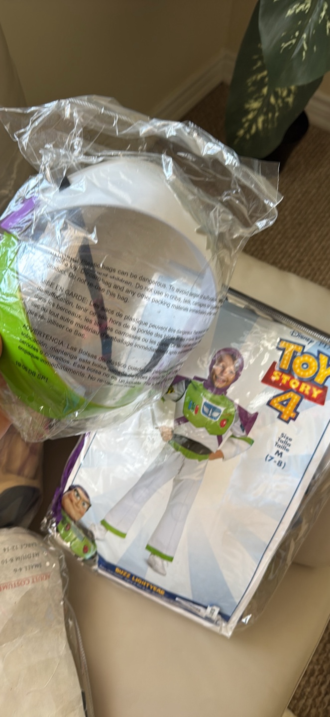 Disney Toy Story 4 Buzz Lightyear Costume - Size M (7-8)