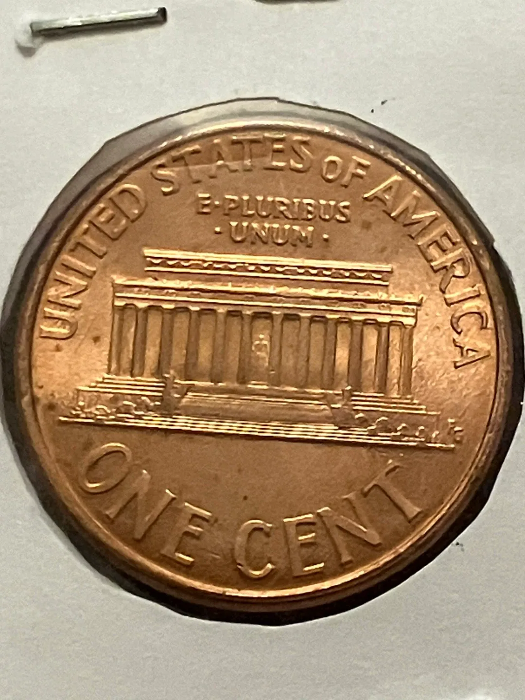 1997-D USA Lincoln Memorial Penny | Choice Uncirculated MS-63 RD image indicator(4)