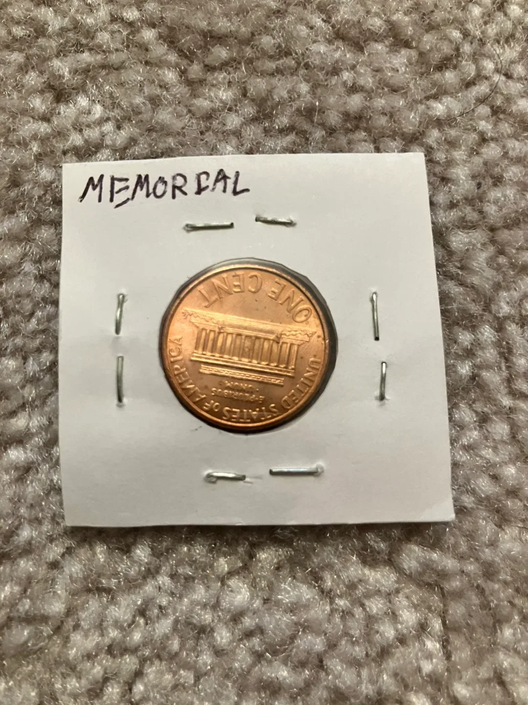 1997-D USA Lincoln Memorial Penny | Choice Uncirculated MS-63 RD image indicator(2)