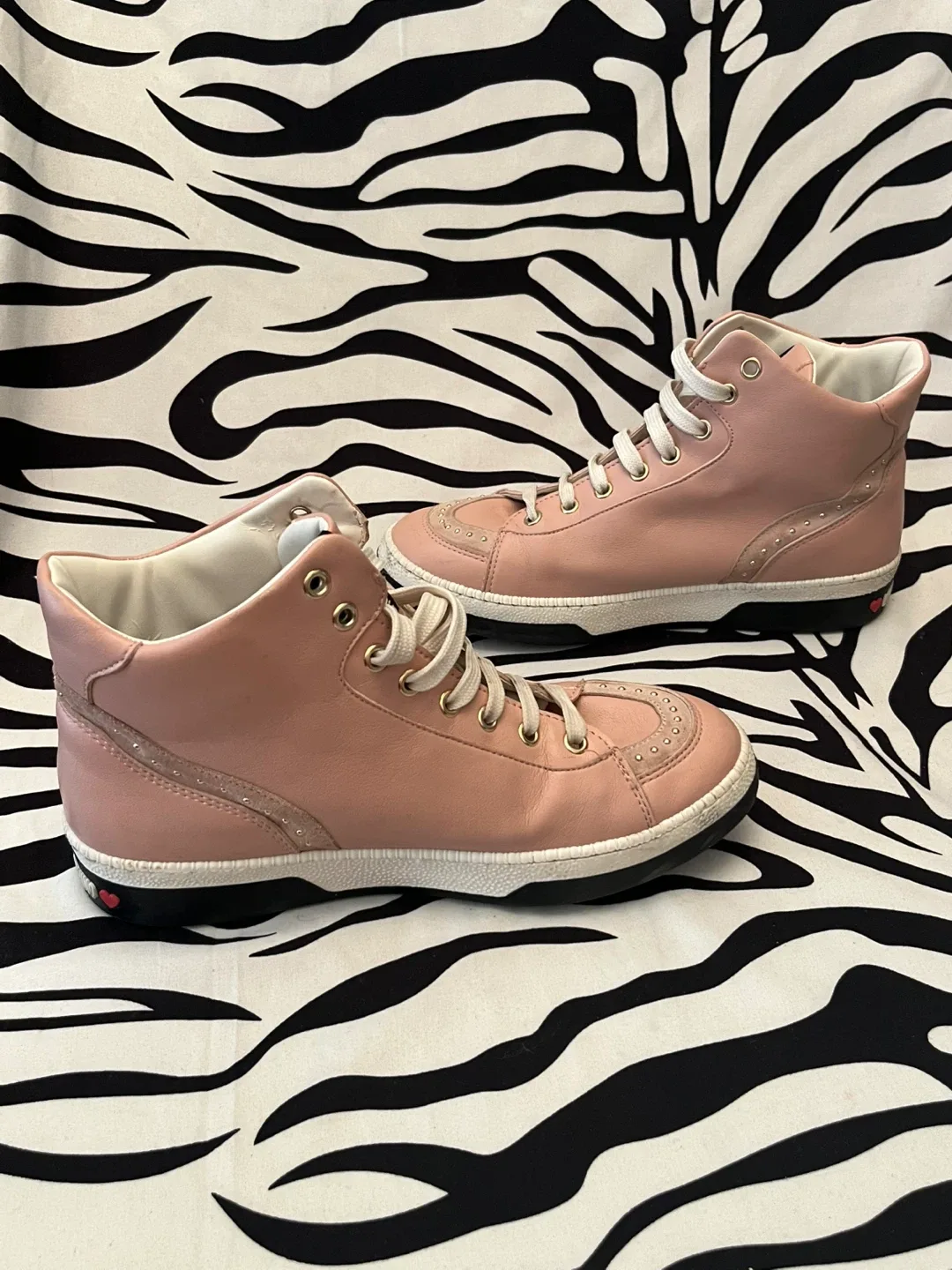 ❤️ Love Moschino Pink Women’s Size 38 Sneakers ❤️ image indicator(6)
