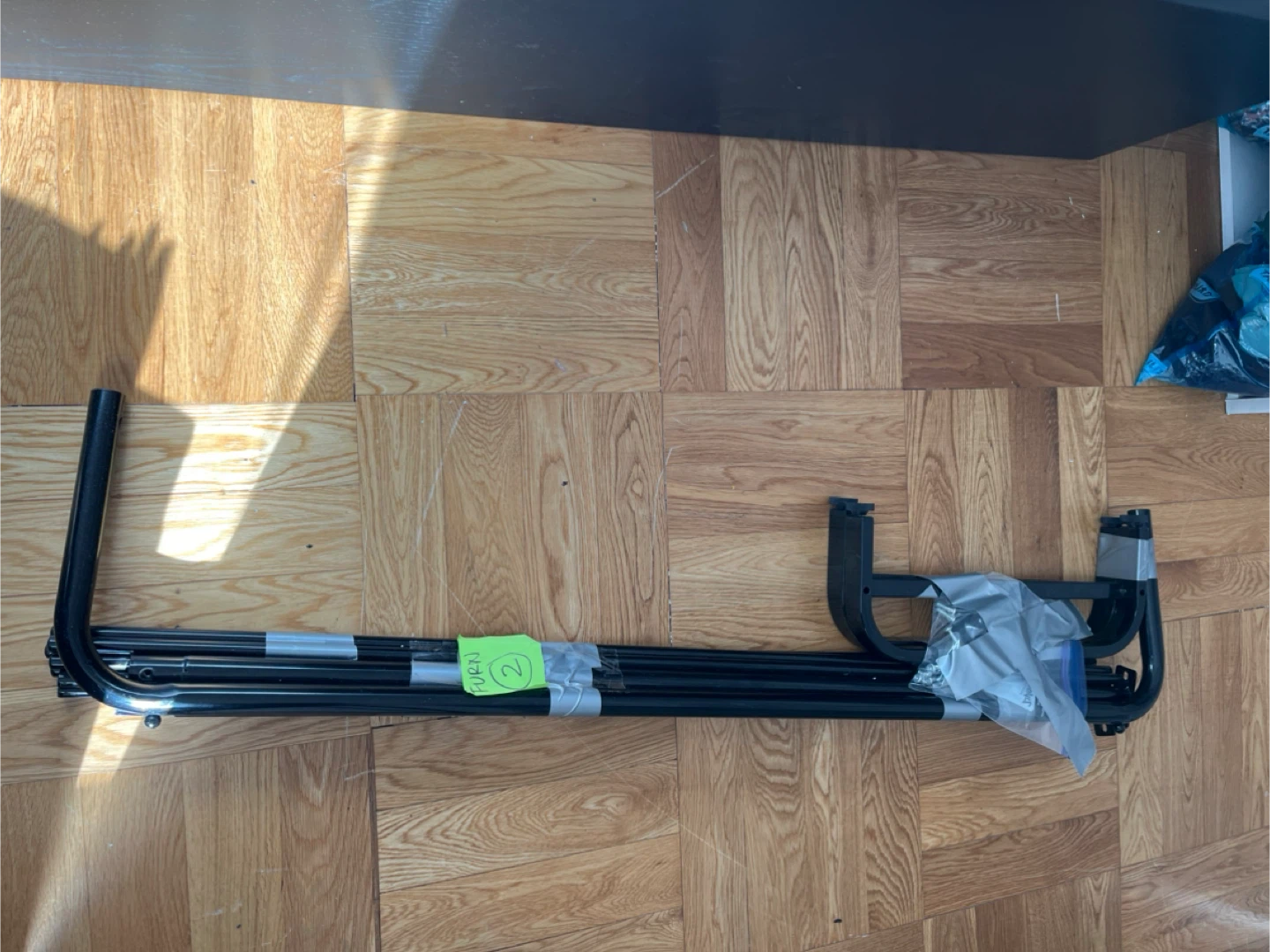 Black Metal Clothes Rack - photo 2