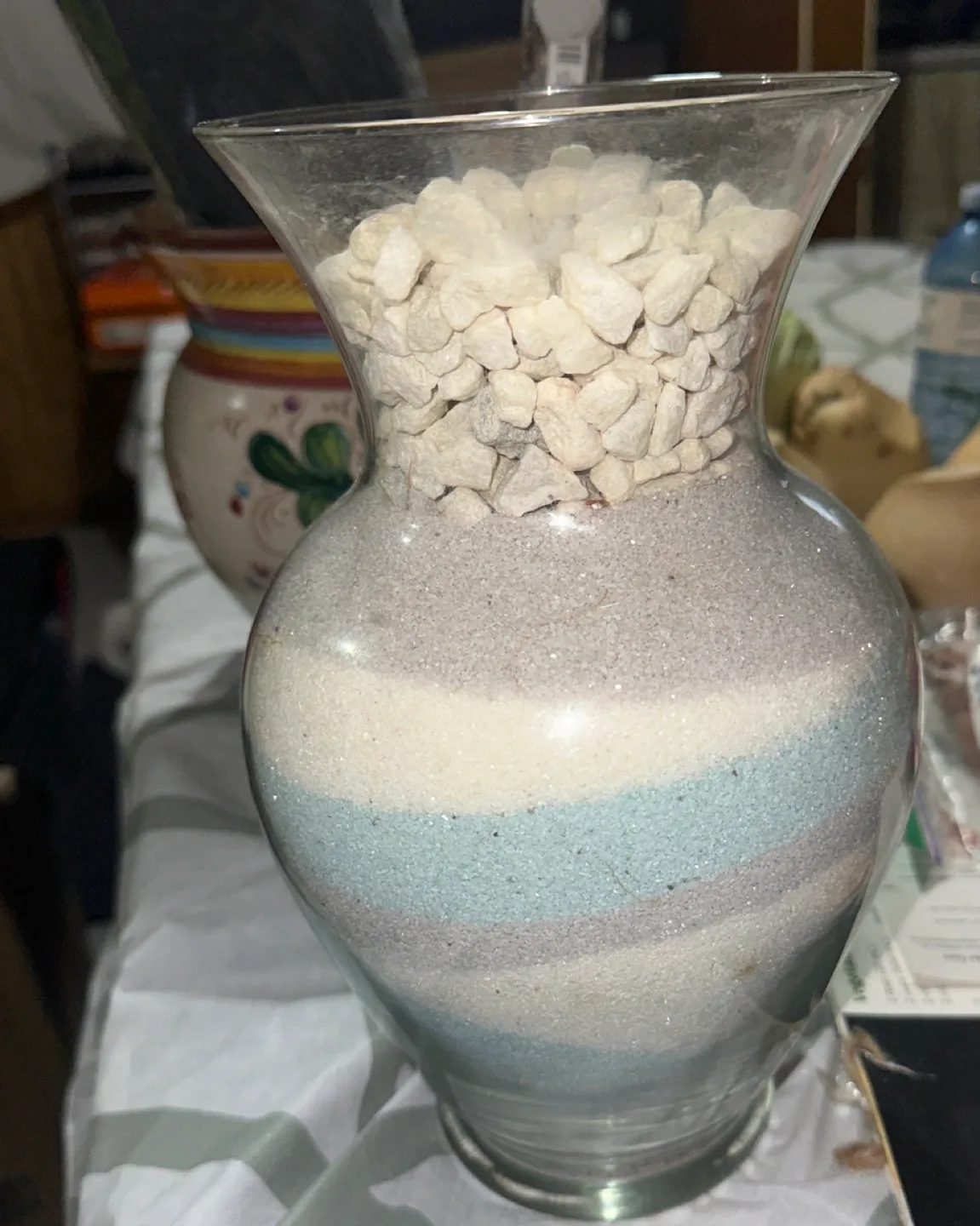 Decorative Sand and Rock Filled Vase thumbnail