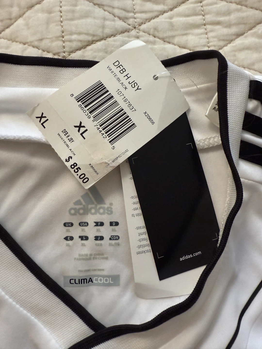 Adidas DFB H JSY White/Black XL - photo 3