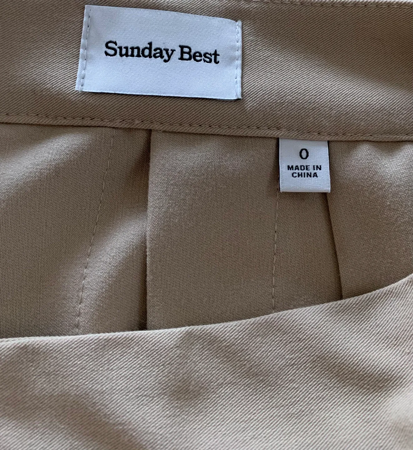 Sunday Best Beige Mini Skirt - Size 0 image indicator(2)