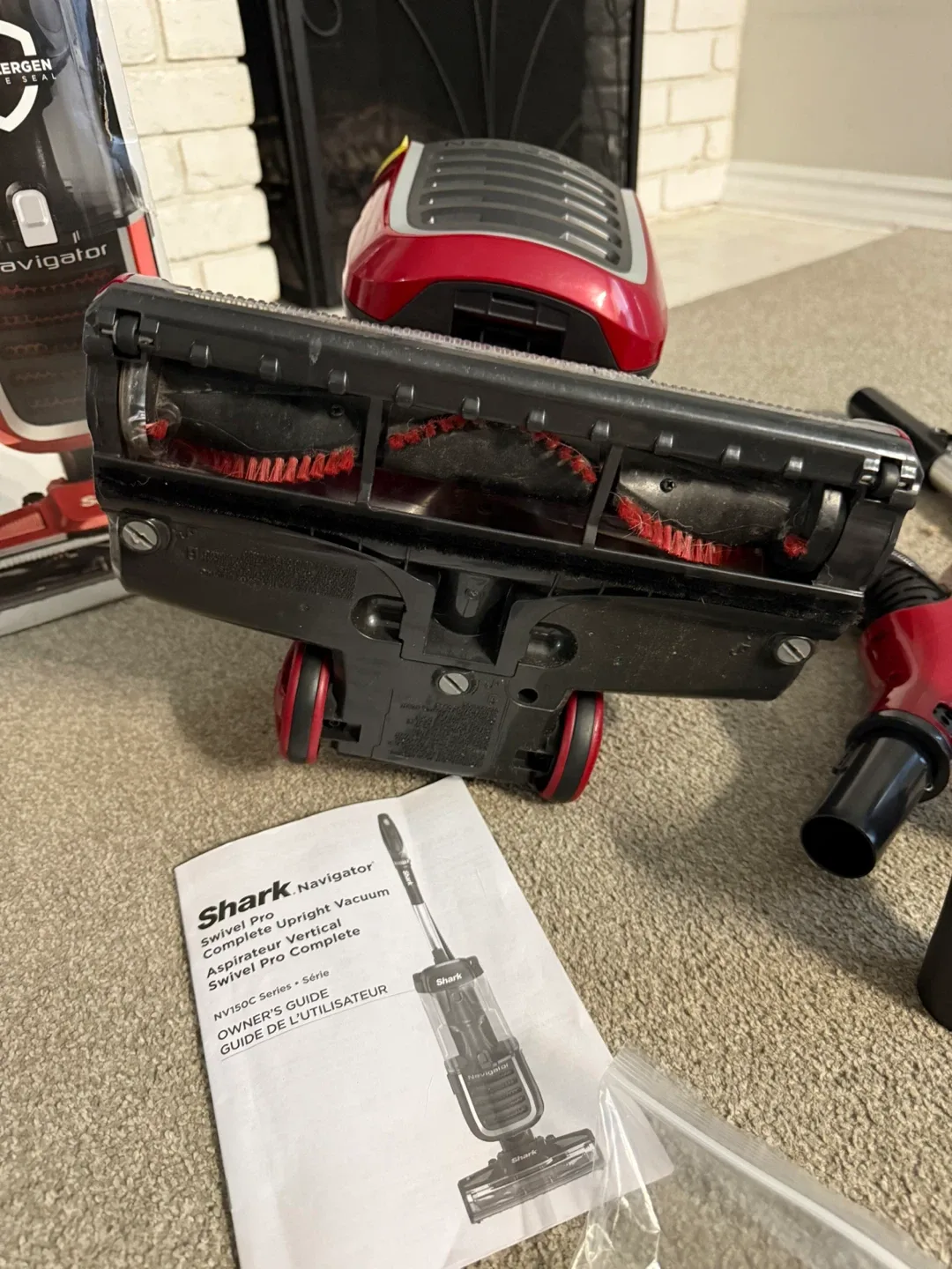 LIKE NEW Shark Navigator Swivel Pro Complete Upright Vacuum, Red image indicator(2)