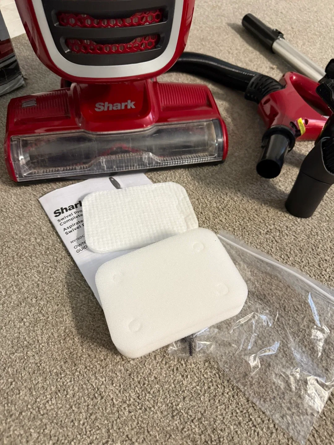 LIKE NEW Shark Navigator Swivel Pro Complete Upright Vacuum, Red image indicator(4)