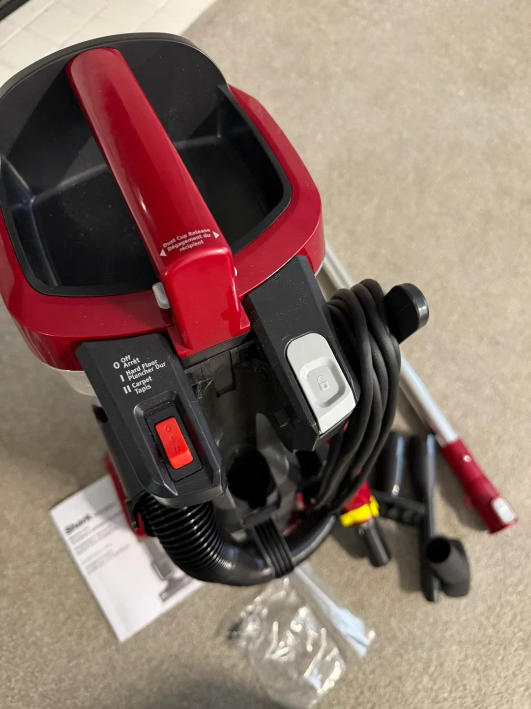 LIKE NEW Shark Navigator Swivel Pro Complete Upright Vacuum, Red image indicator(9)