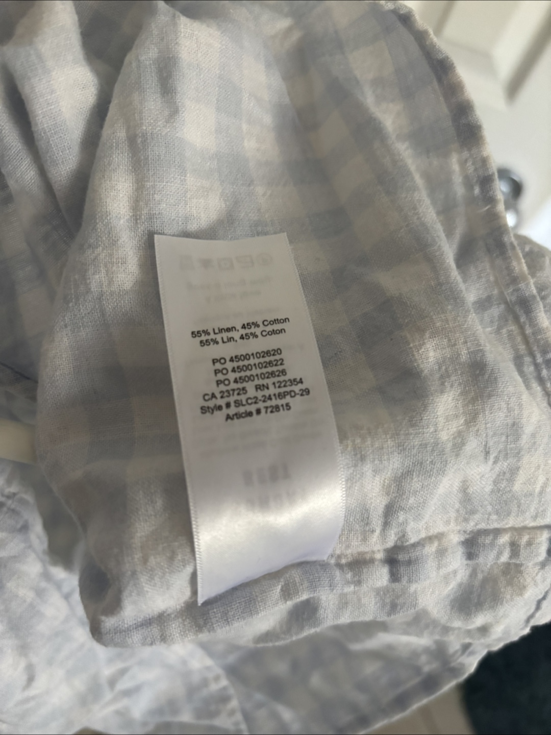 Sunday Best Blue Gingham Ruffle Tank - Size S - photo 4