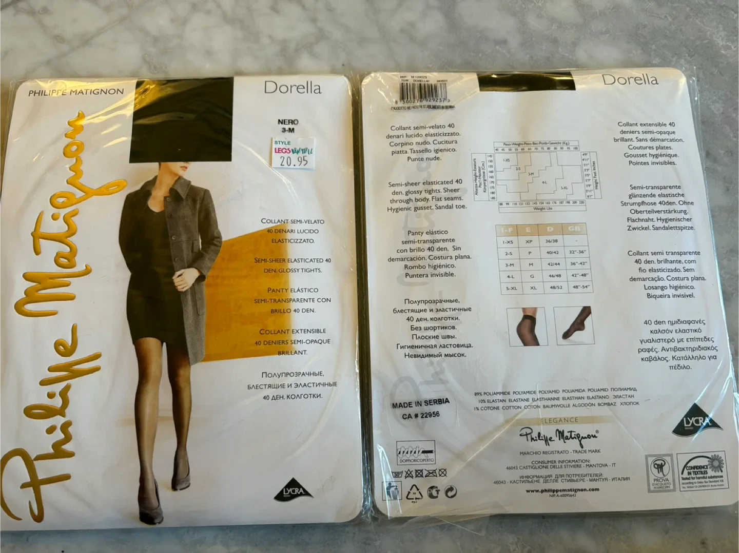 Philippe Matignon Dorella Tights - Size 4L image indicator(4)