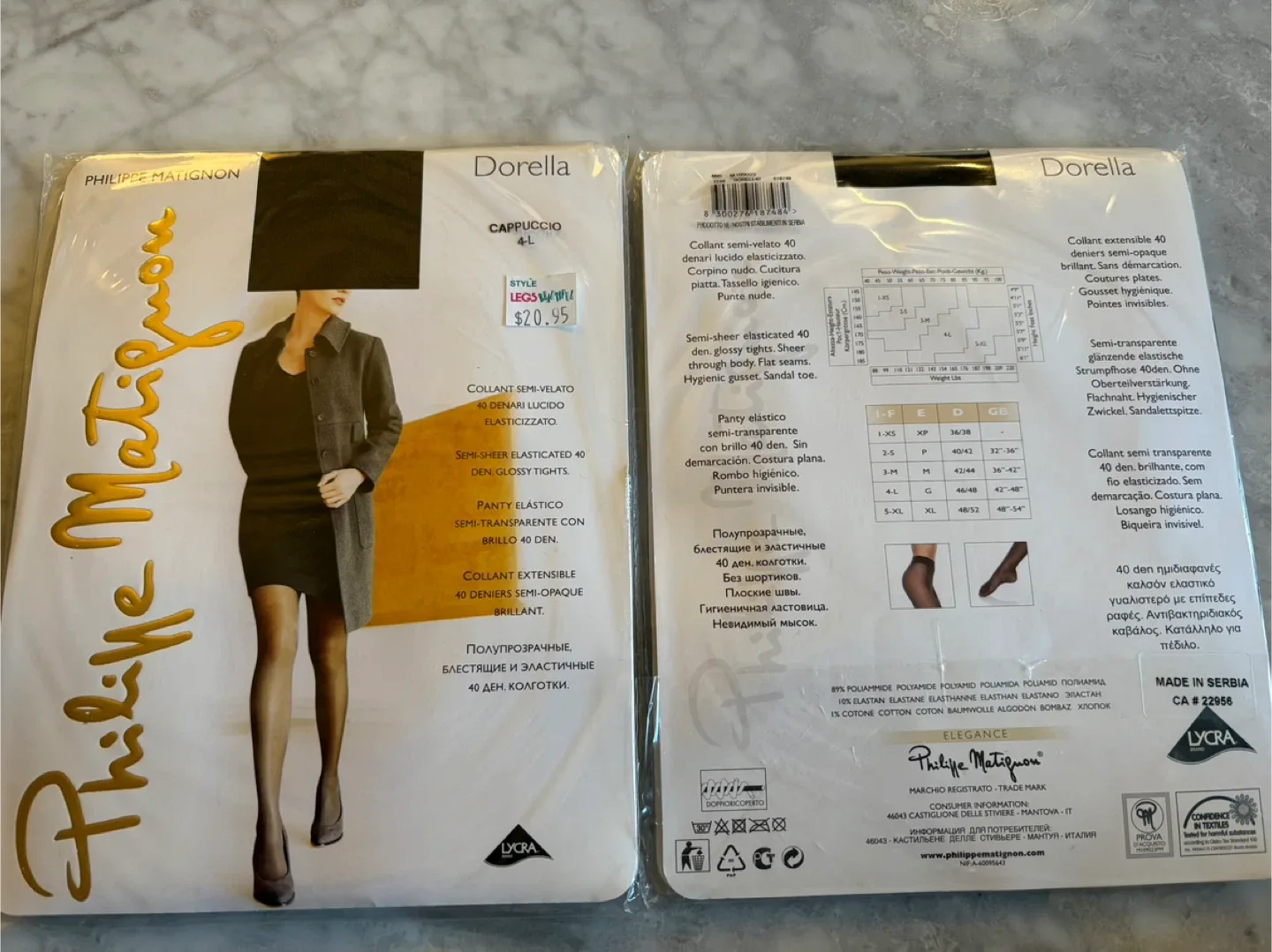 Philippe Matignon Dorella Tights - Size 4L image indicator(3)
