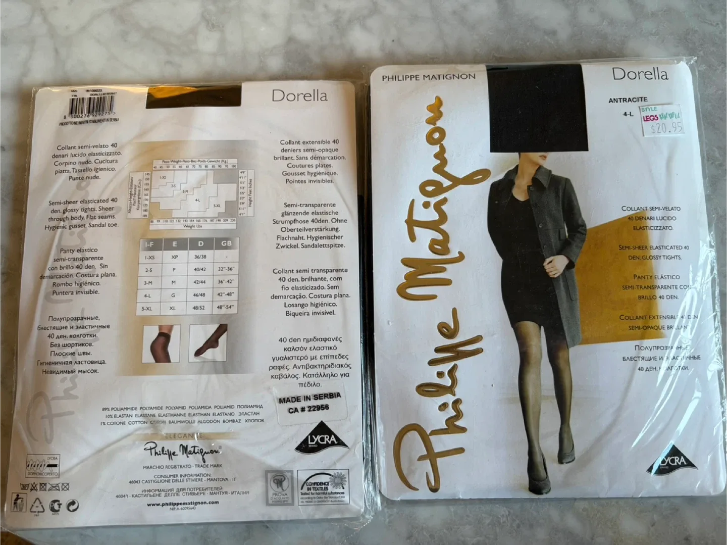Philippe Matignon Dorella Tights - Size 4L image indicator(2)