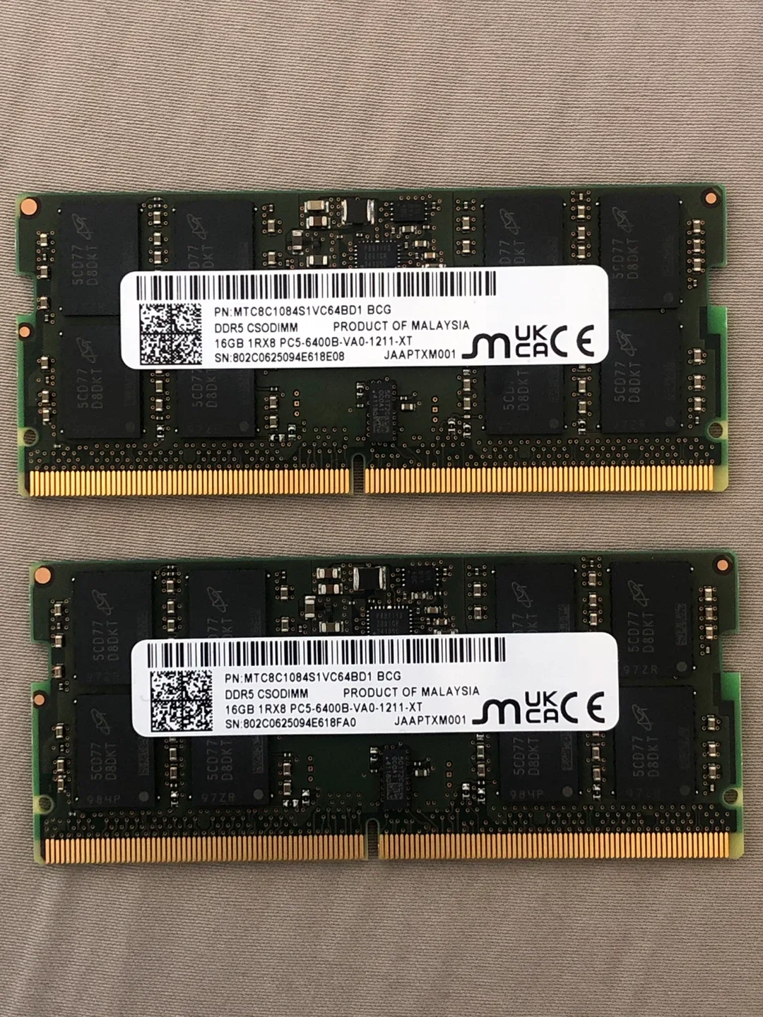 Micron 16GB DDR5 CSODIMM RAM image indicator(2)