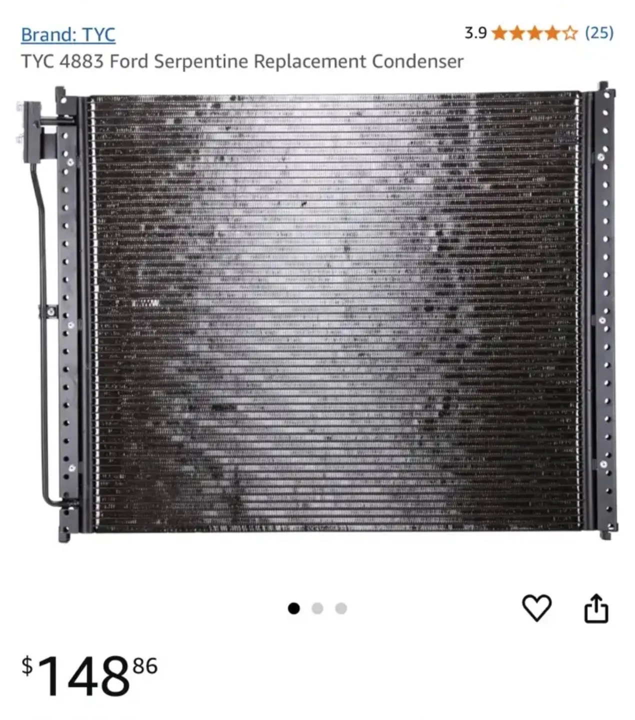 TYC 4883 Ford Super Duty AC Condenser image indicator(2)