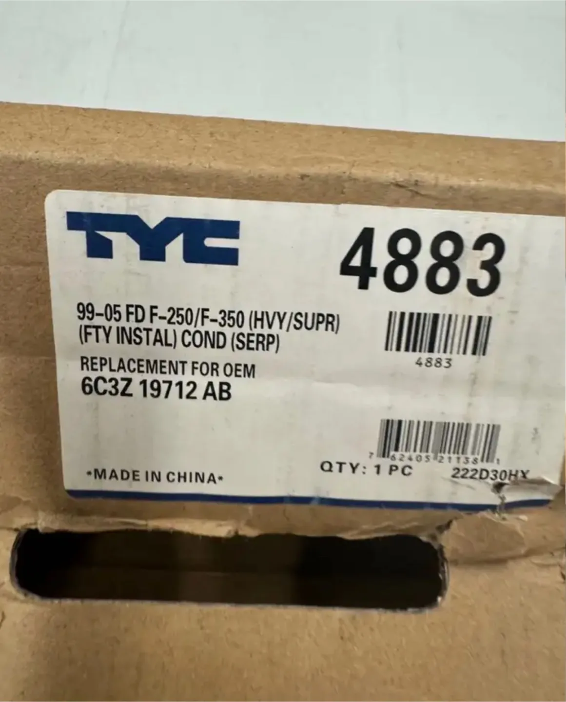 TYC 4883 Ford Super Duty AC Condenser image indicator(4)