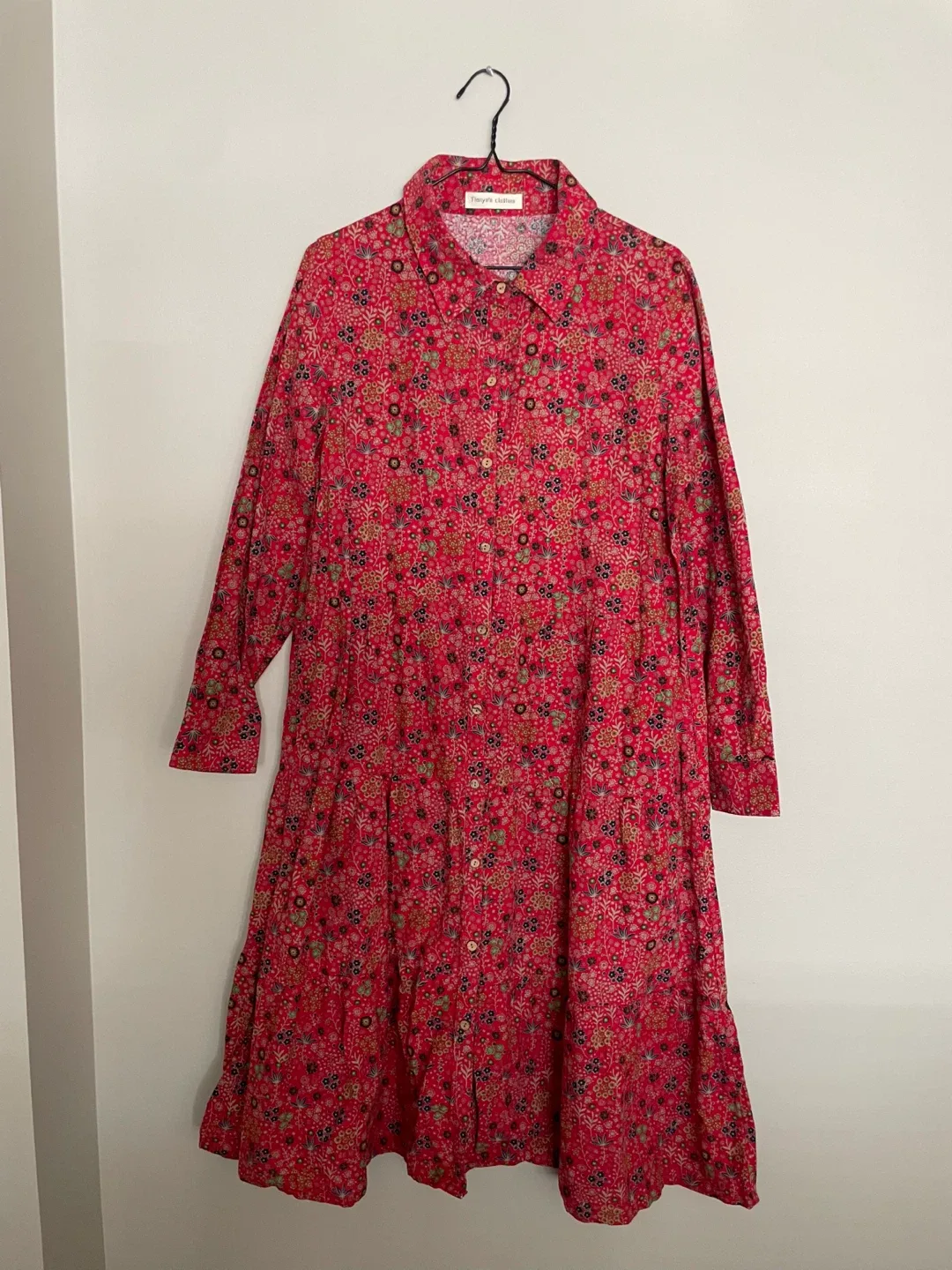 Dress V Neck Pink Floral thumbnail