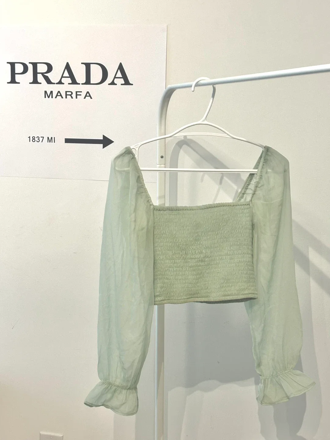 Oak + Fort Smocked Top - Size S