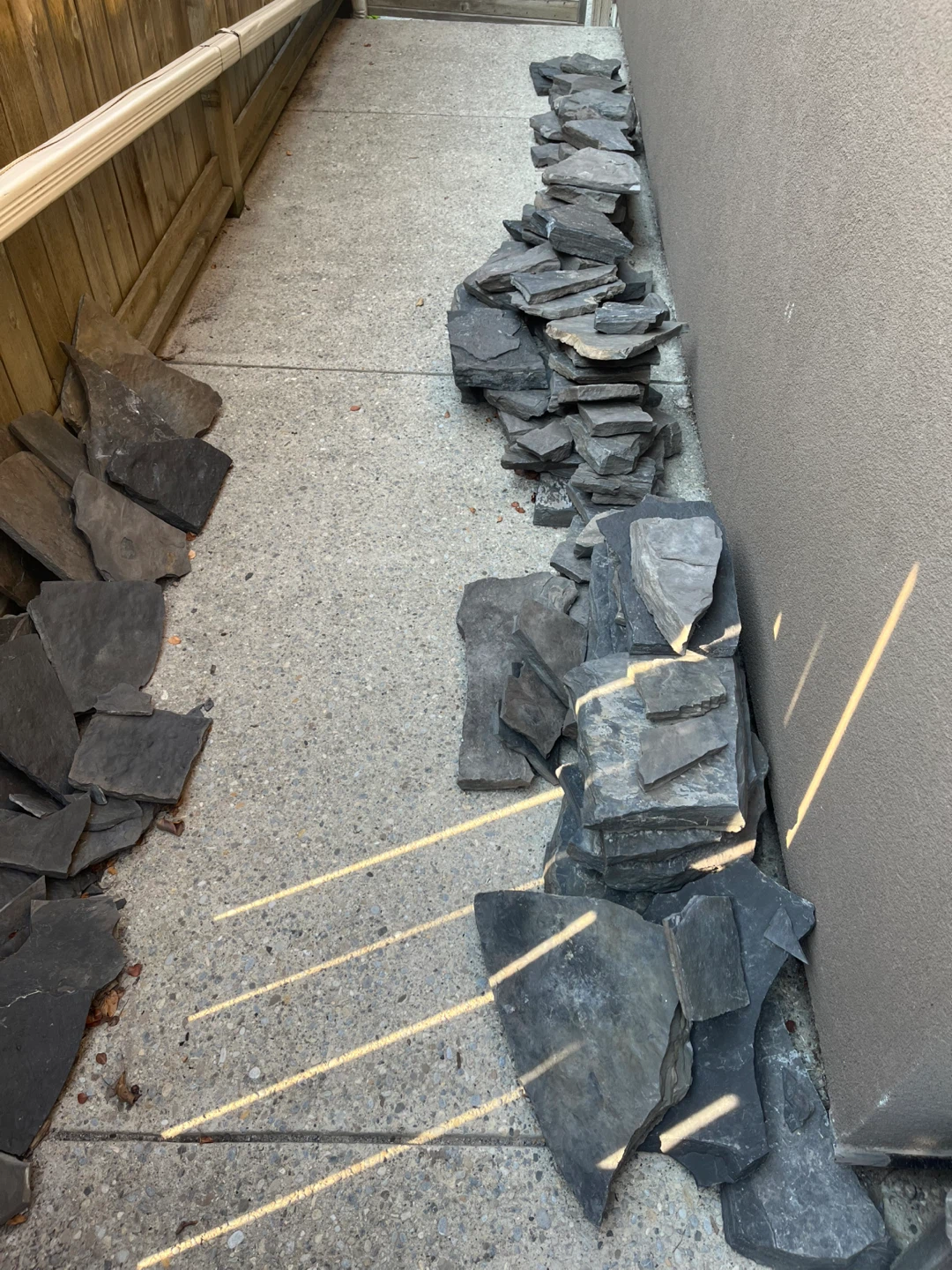 Black flagstone
