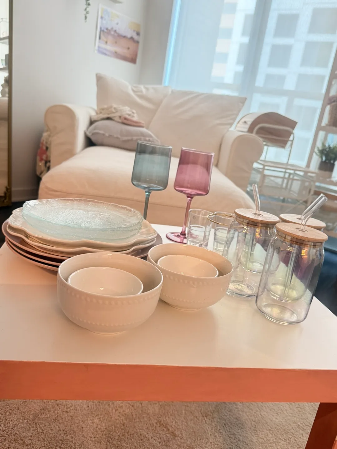 Assorted Dinnerware Set - Plates, Bowls, Glasses thumbnail