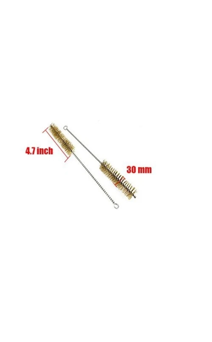 Tube Brush, Brass Wire, Bristle Cleaning, 6pcs - photo 2