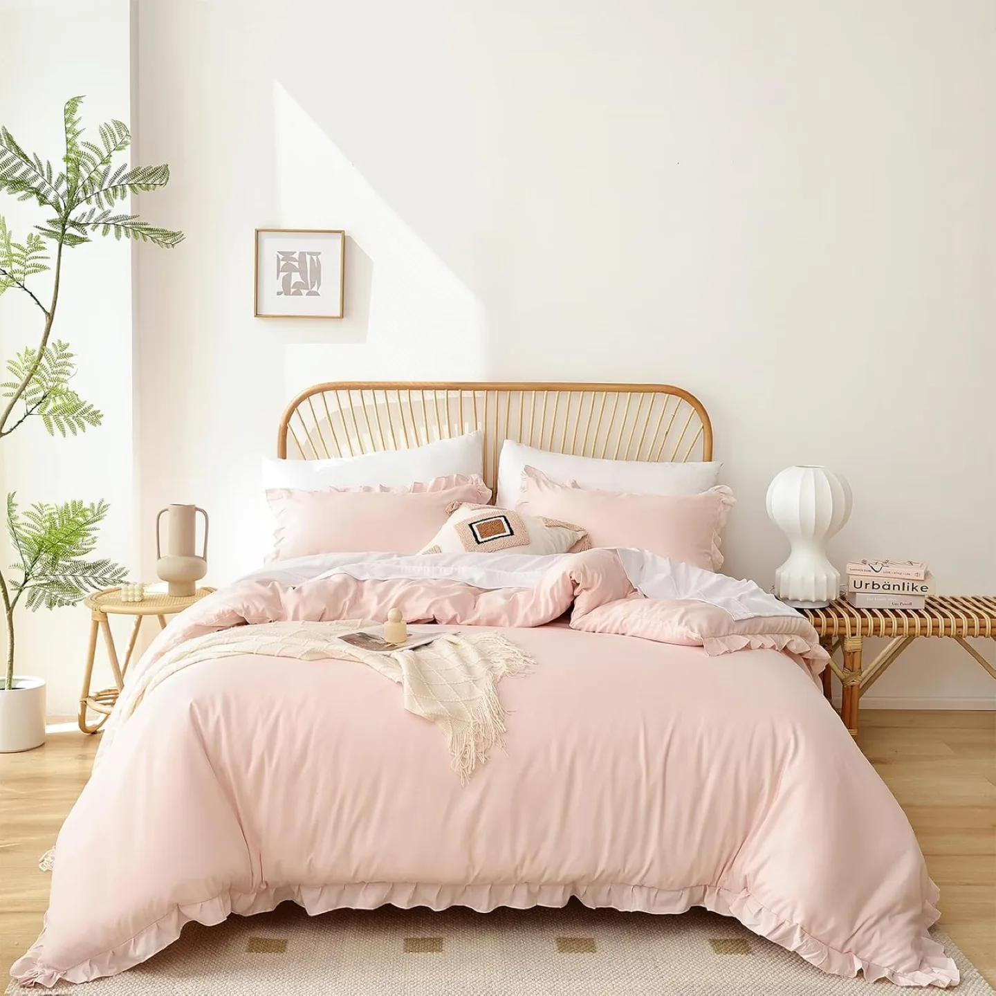 Pink Yikush 3pc Comforter Sets, Full Size image indicator(5)