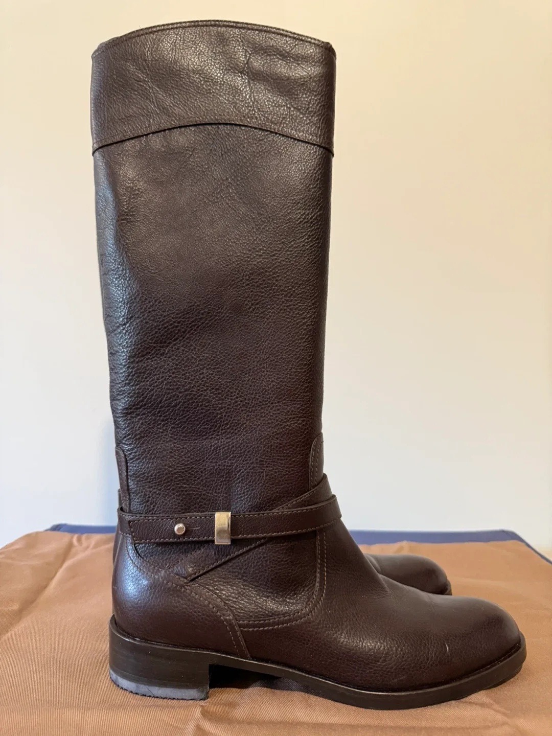 Gianvito Rossi Leather Riding Boots - Size 37.5 Condition is NEW image indicator(2)