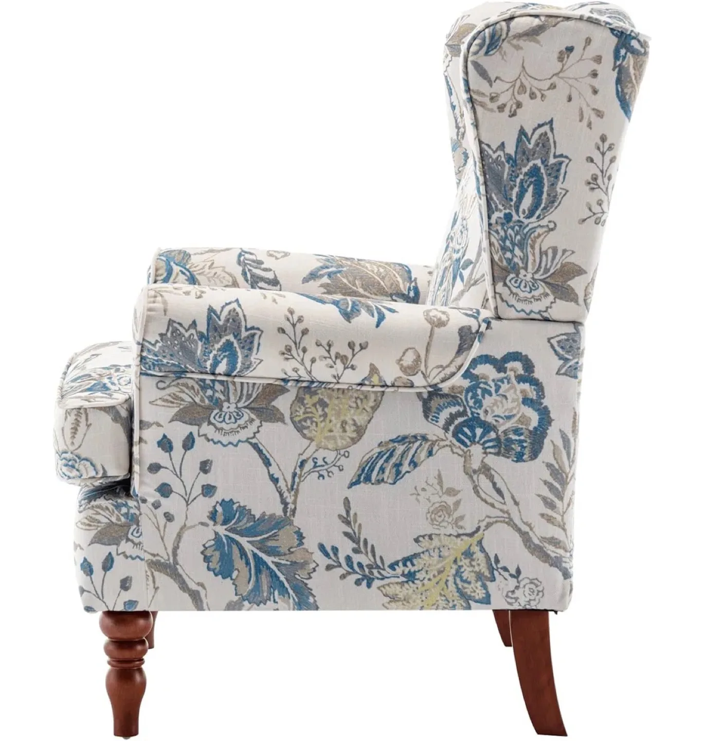 Floral Patterned Wingback Chair image indicator(4)