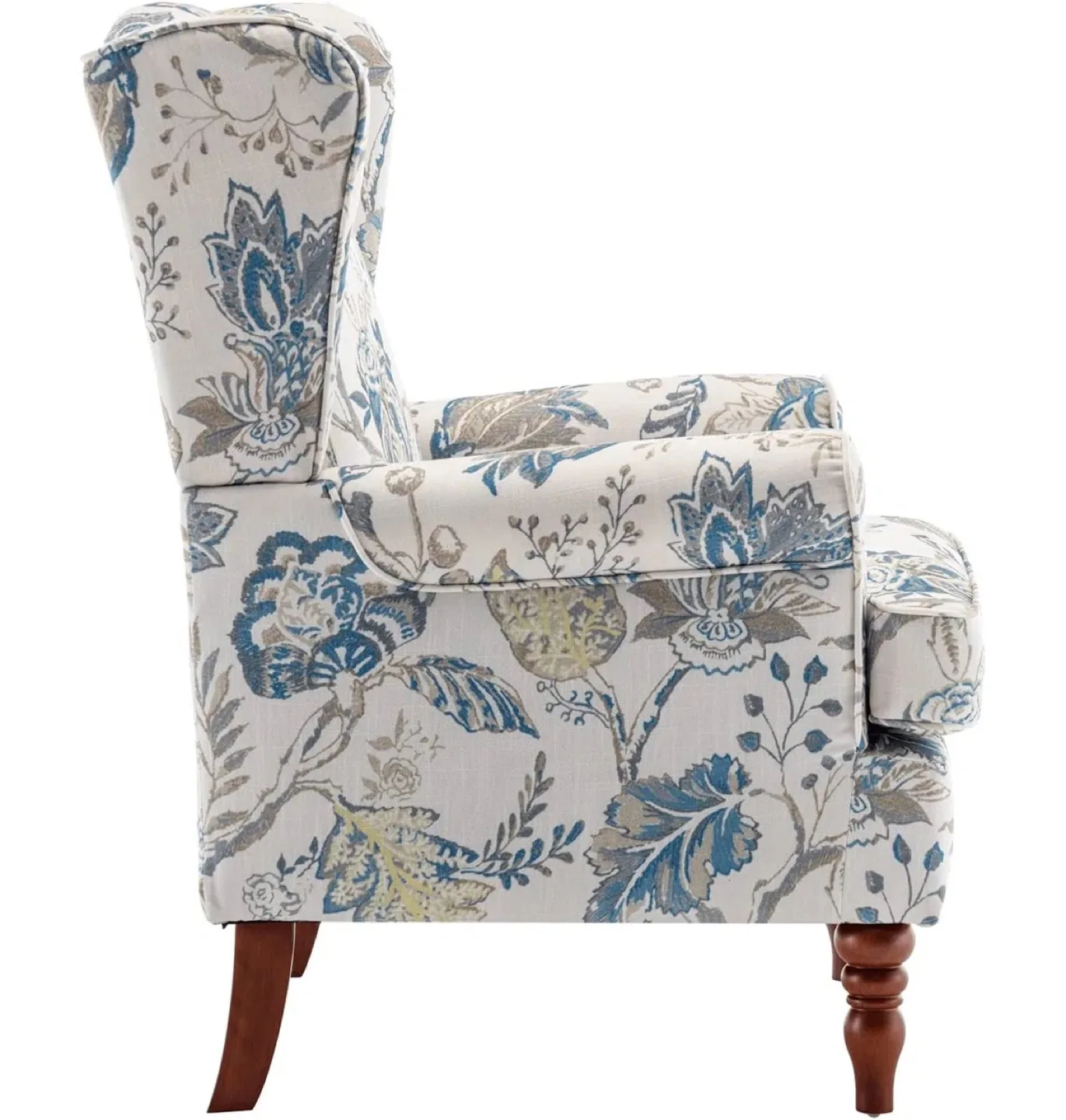 Floral Patterned Wingback Chair image indicator(3)
