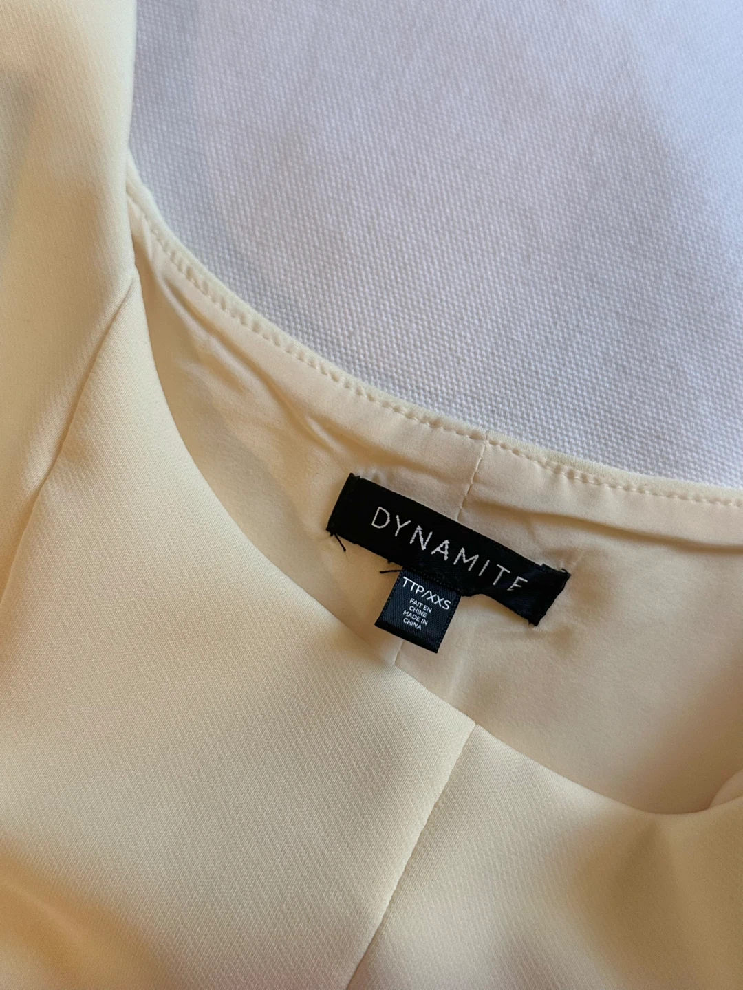 Dynamite Yellow Peplum Tank Top - photo 2