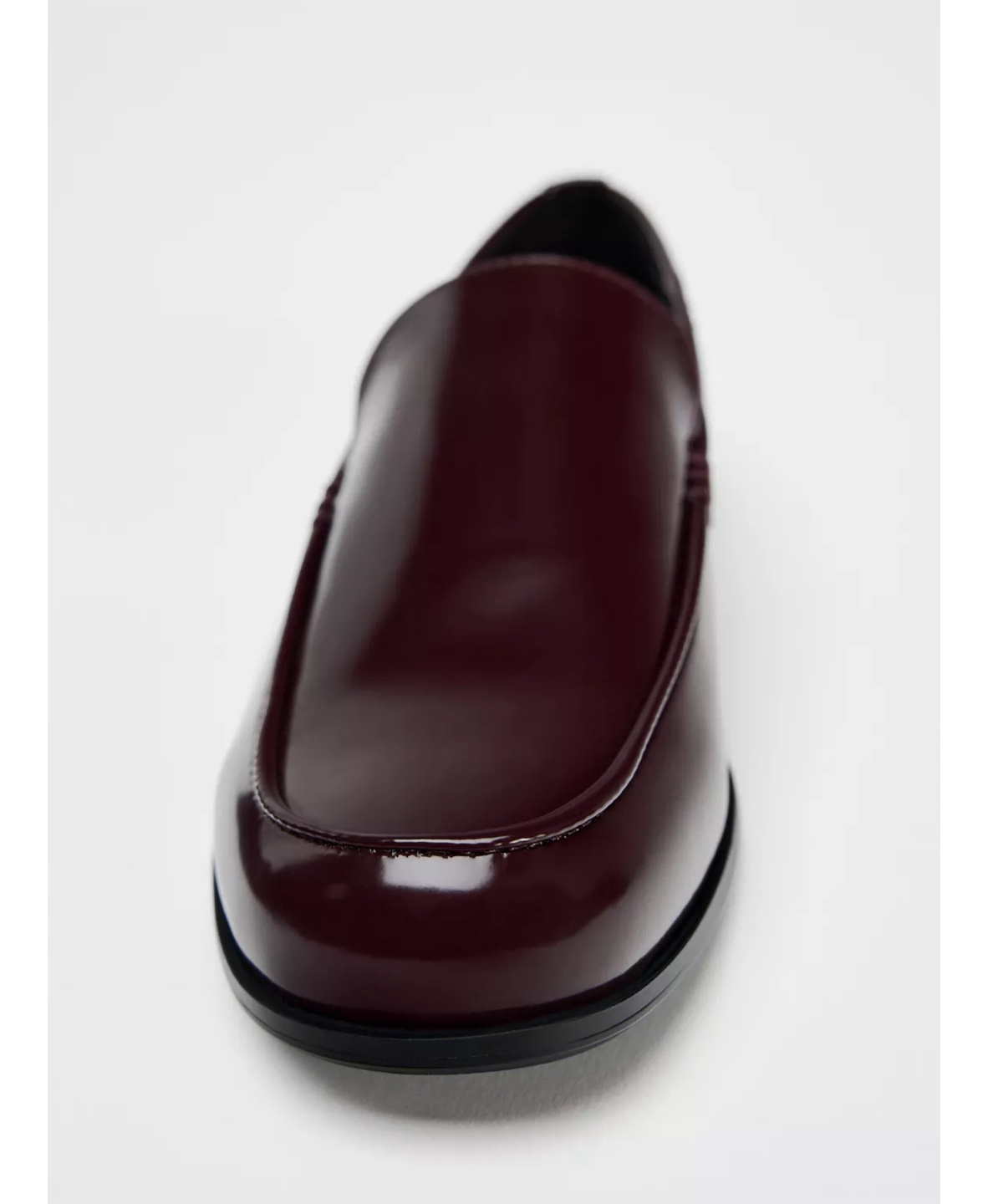Zara Burgundy Loafers size 7 1/2 - photo 3