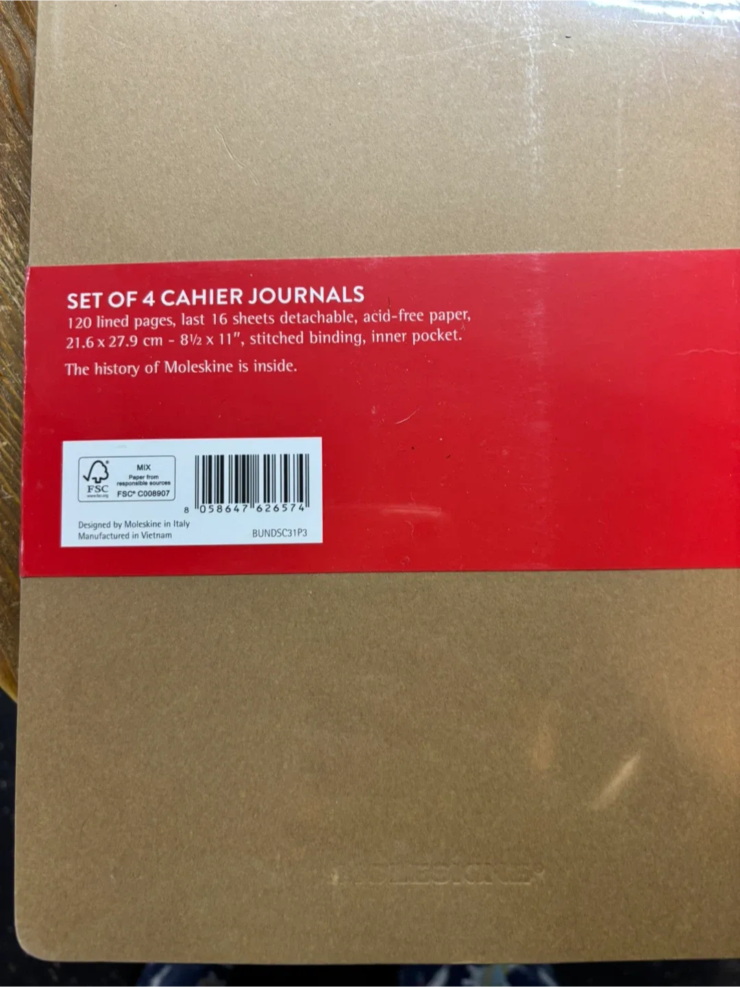 Moleskine Cahier Journals XXL, 4-Pack, Ruled image indicator(2)