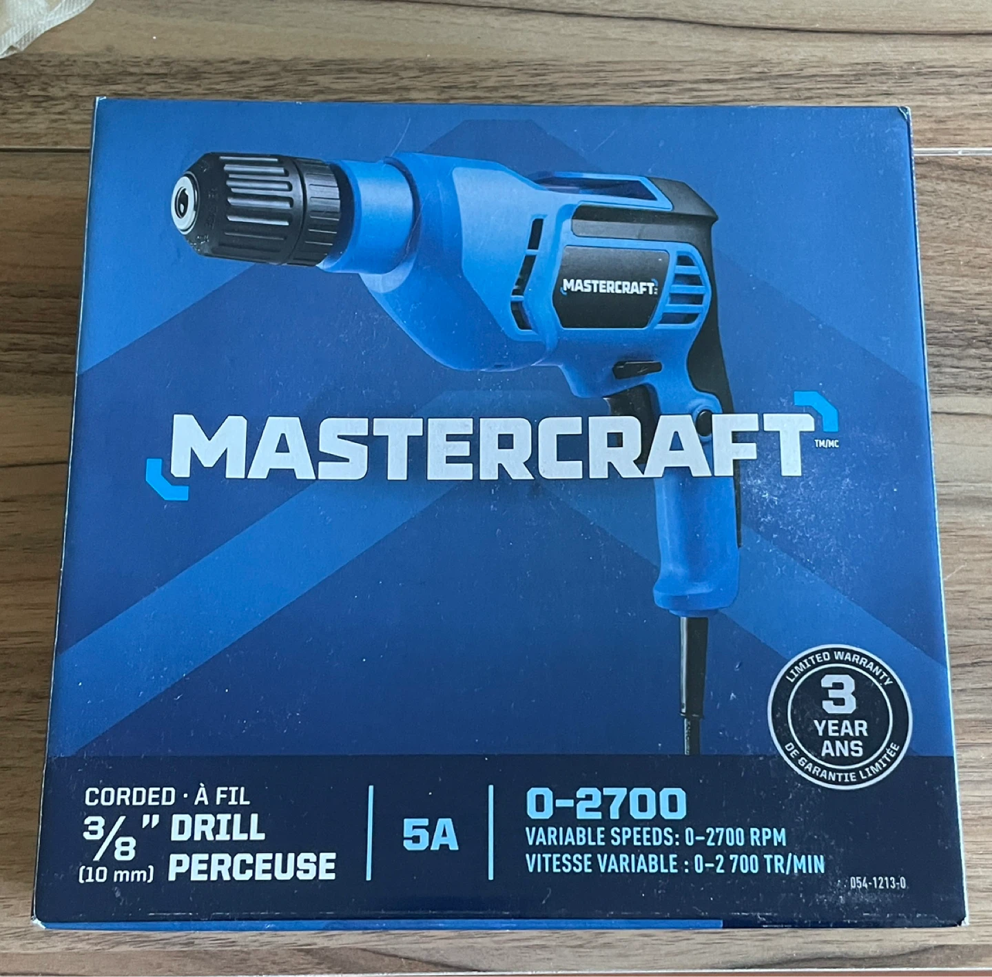 Mastercraft 3/8" Corded Drill - Like New!
