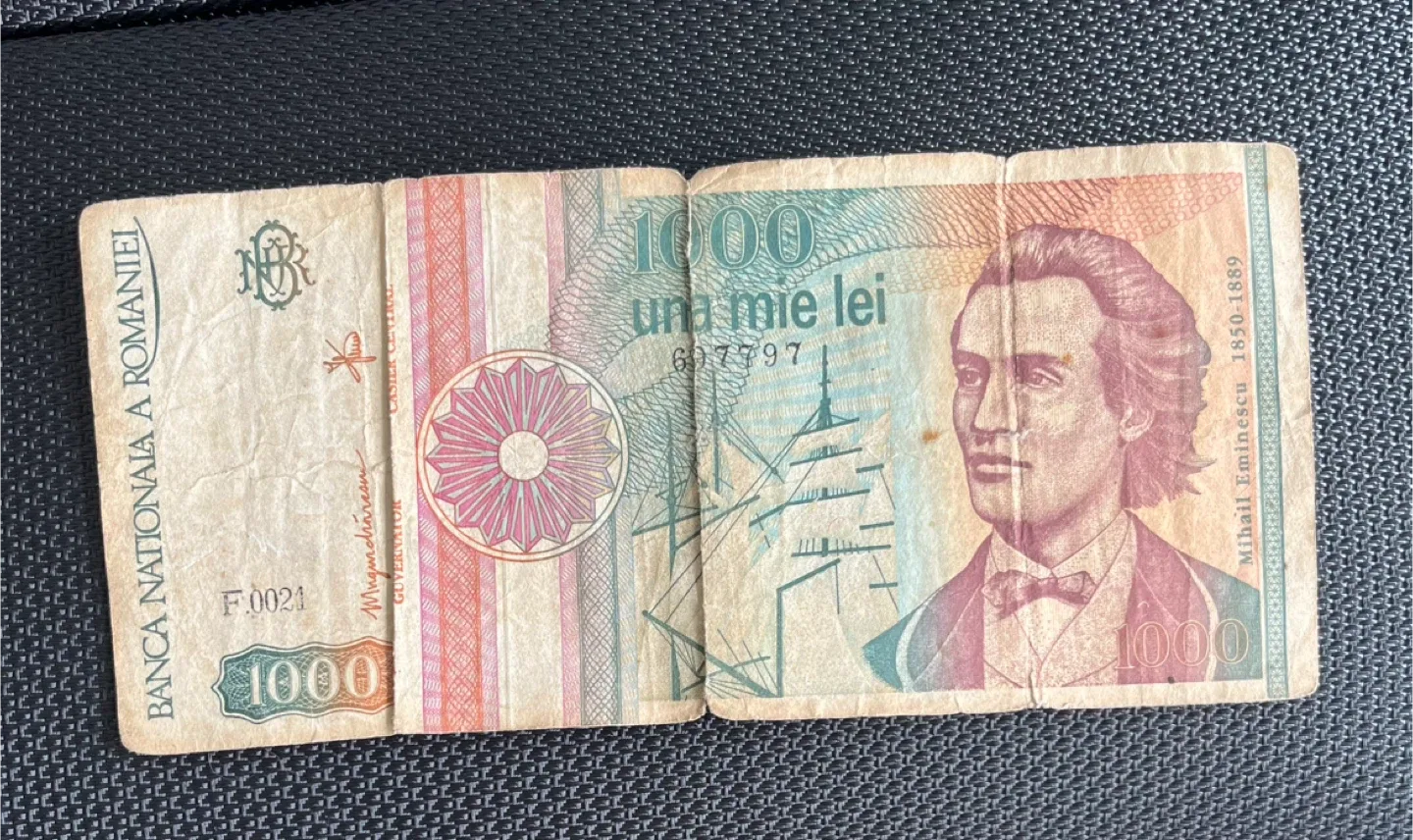 Romanian 1000 Lei Banknote thumbnail