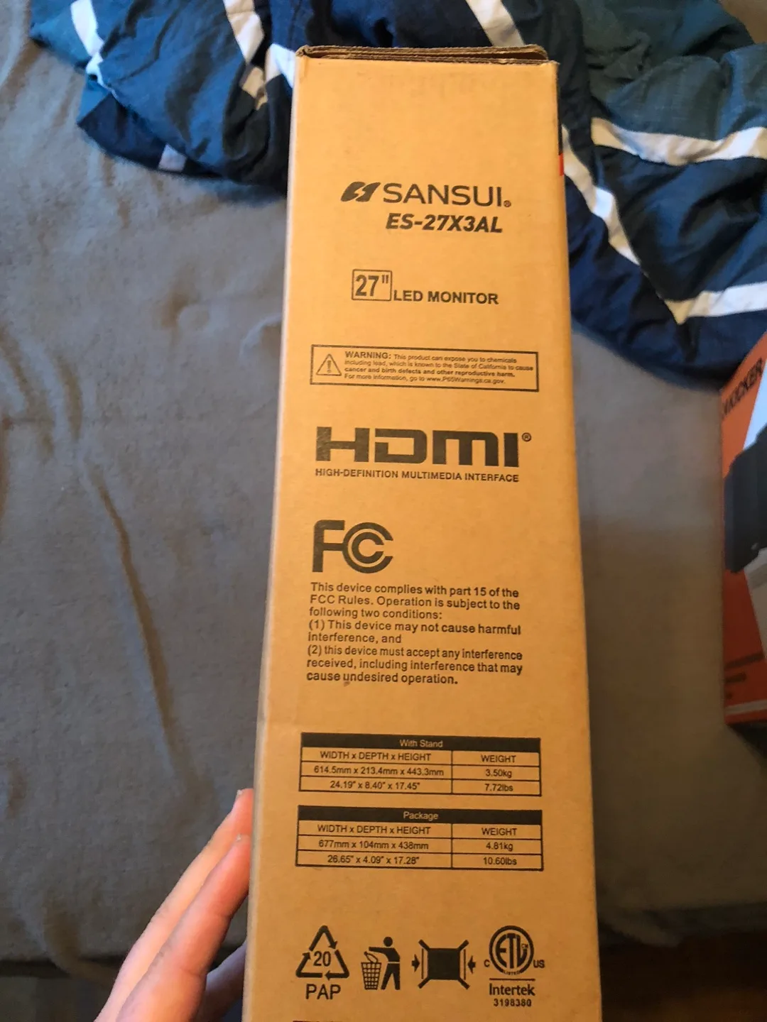 Sansui ES-27X3AL 27" LED Monitor - New in Box! image indicator(2)