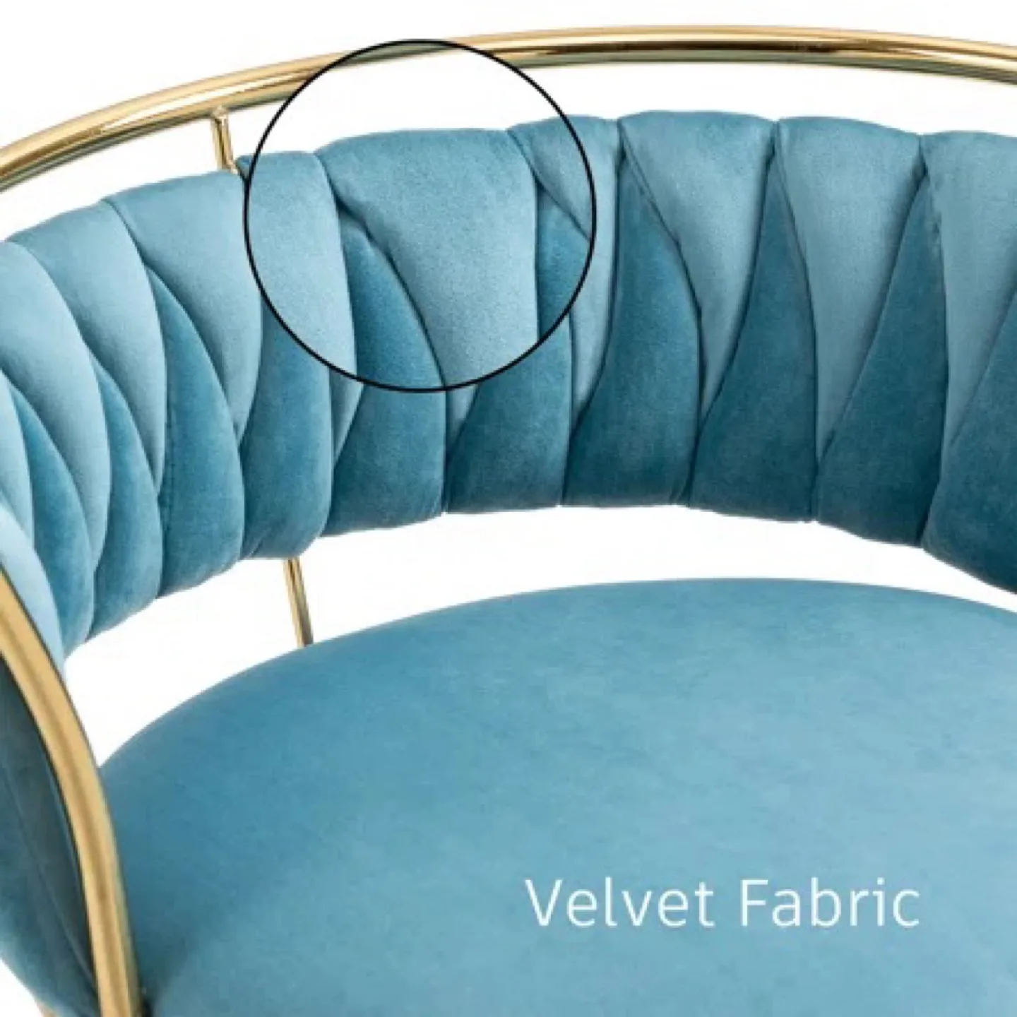 Misty Blue Velvet Swivel & Adjustable Height Stools, Set of 2 image indicator(8)