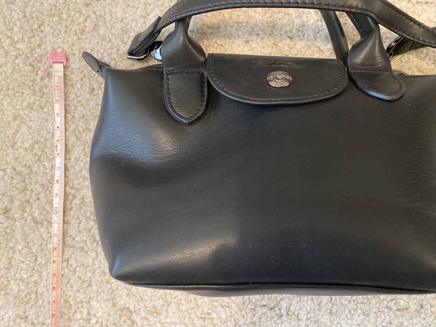 Longchamp Black Mini Top Handle Bag - photo 4