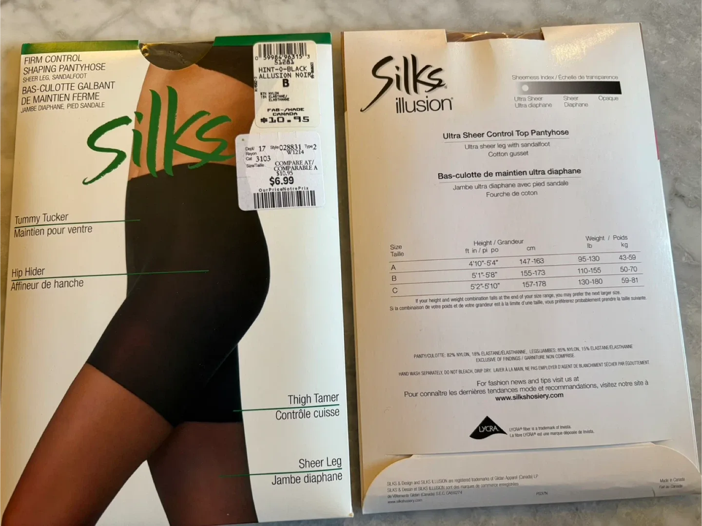 Silks Illusion Control Top Pantyhose - Size B thumbnail