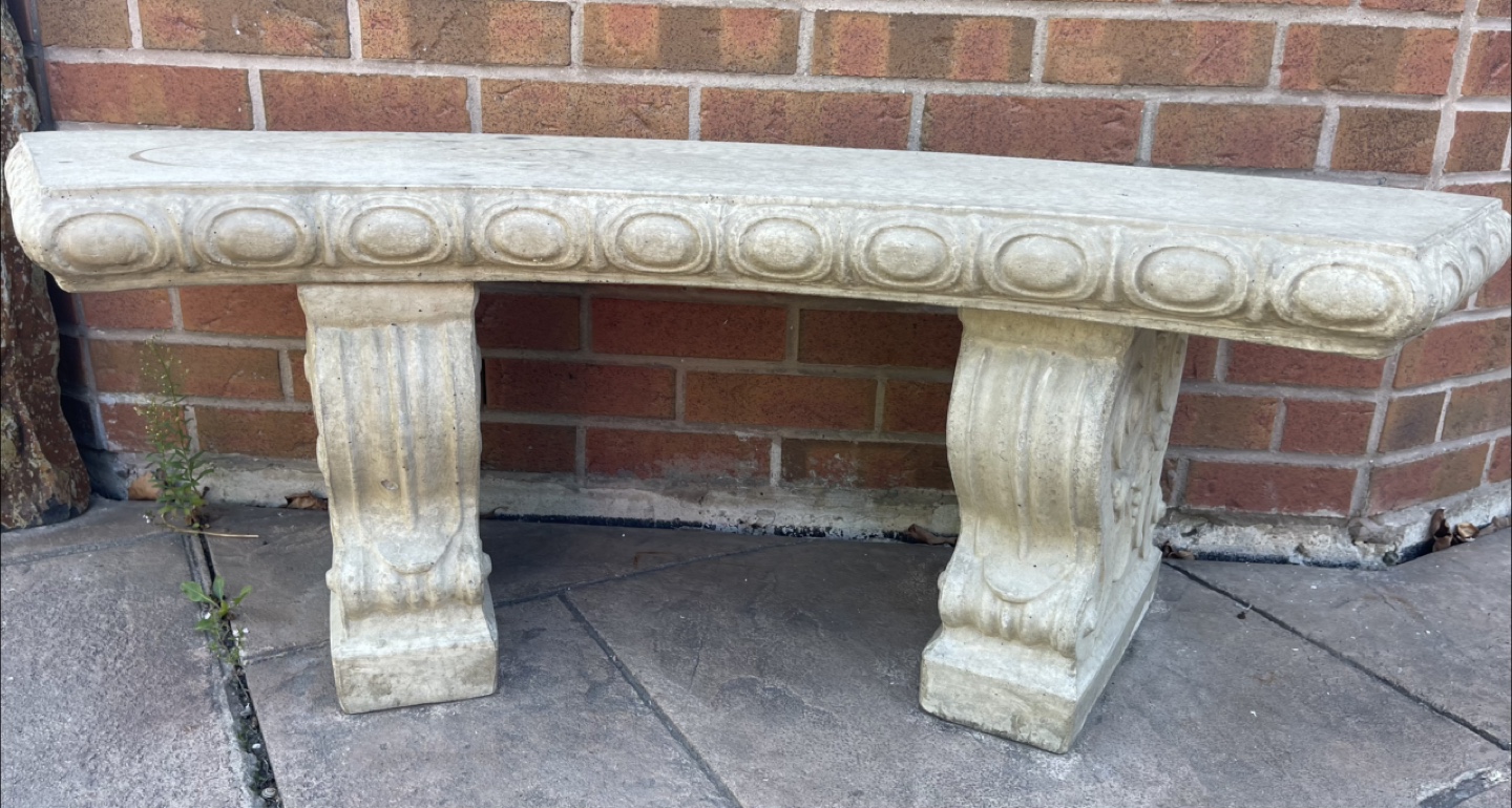 Concrete Garden Bench