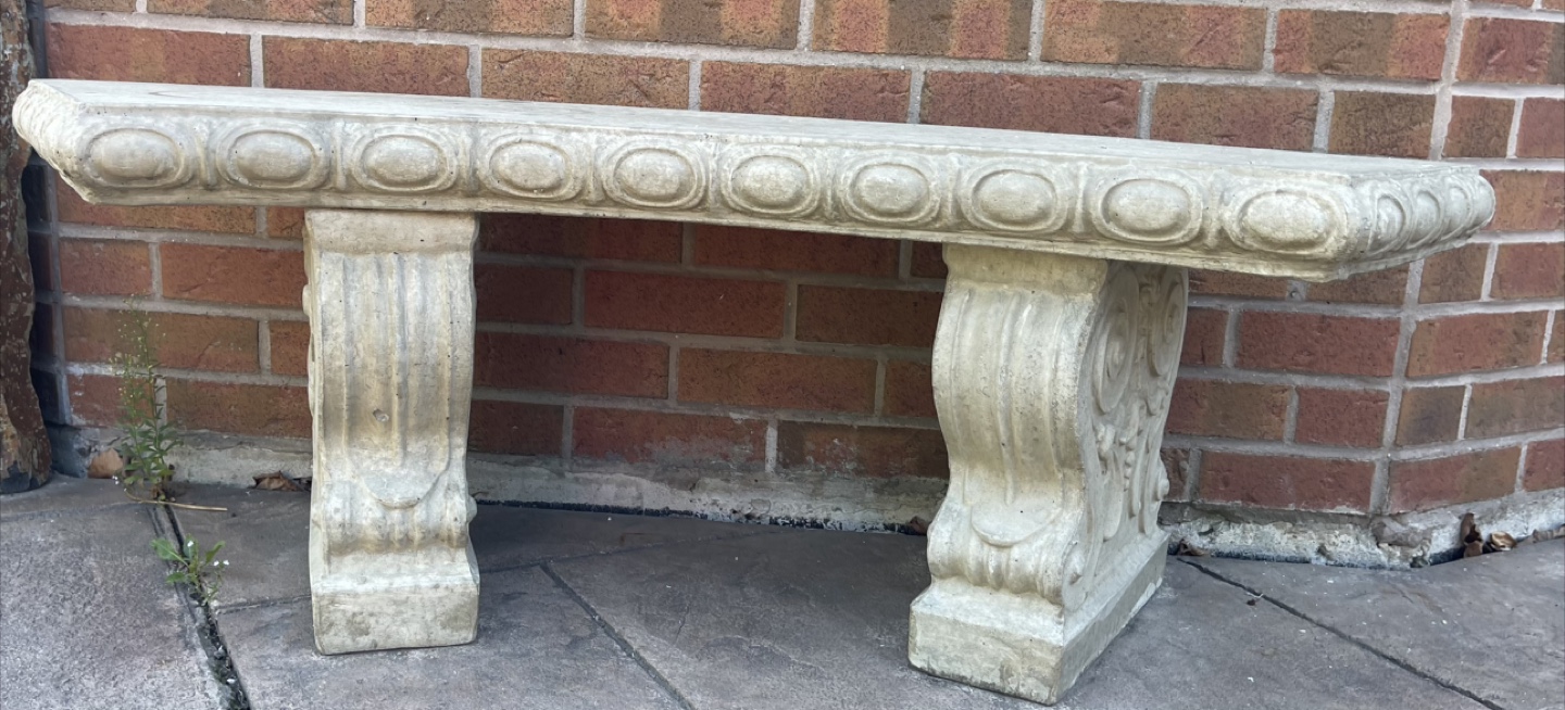 Concrete Garden Bench - photo 2
